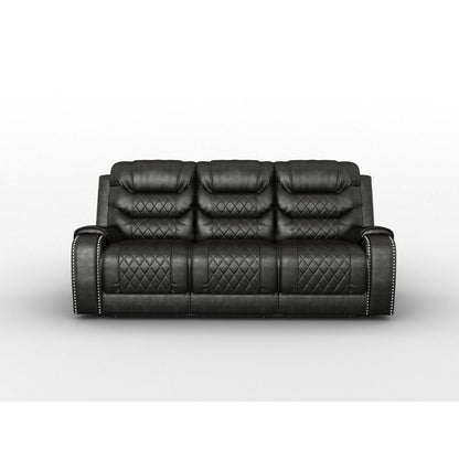 Putnam - Power Double Reclining Sofa With Center Drop-Down Cup Holders, Receptacles And USB Ports