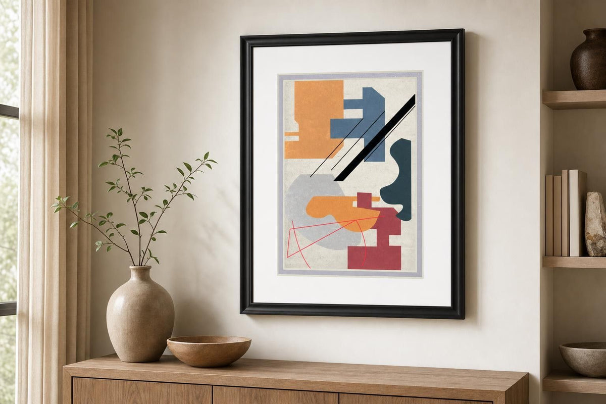 34x40 Celestial Planets IV By Melissa Wang - Orange