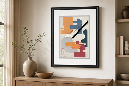 34x40 Celestial Planets IV By Melissa Wang - Orange
