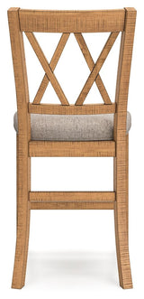 Havonplane - Upholstered Barstool (Set of 2) - Brown