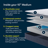 Perfect Day - 10" Serta Medium Mattress in a Box