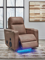 Lorrenton - Glider Power Recliner With Audio System - Caramel