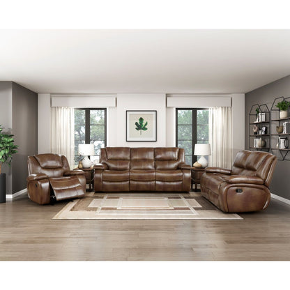 Ellicott - Double Reclining Loveseat - Brown