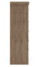 Oliandon - Five Drawer Chest - Light Brown