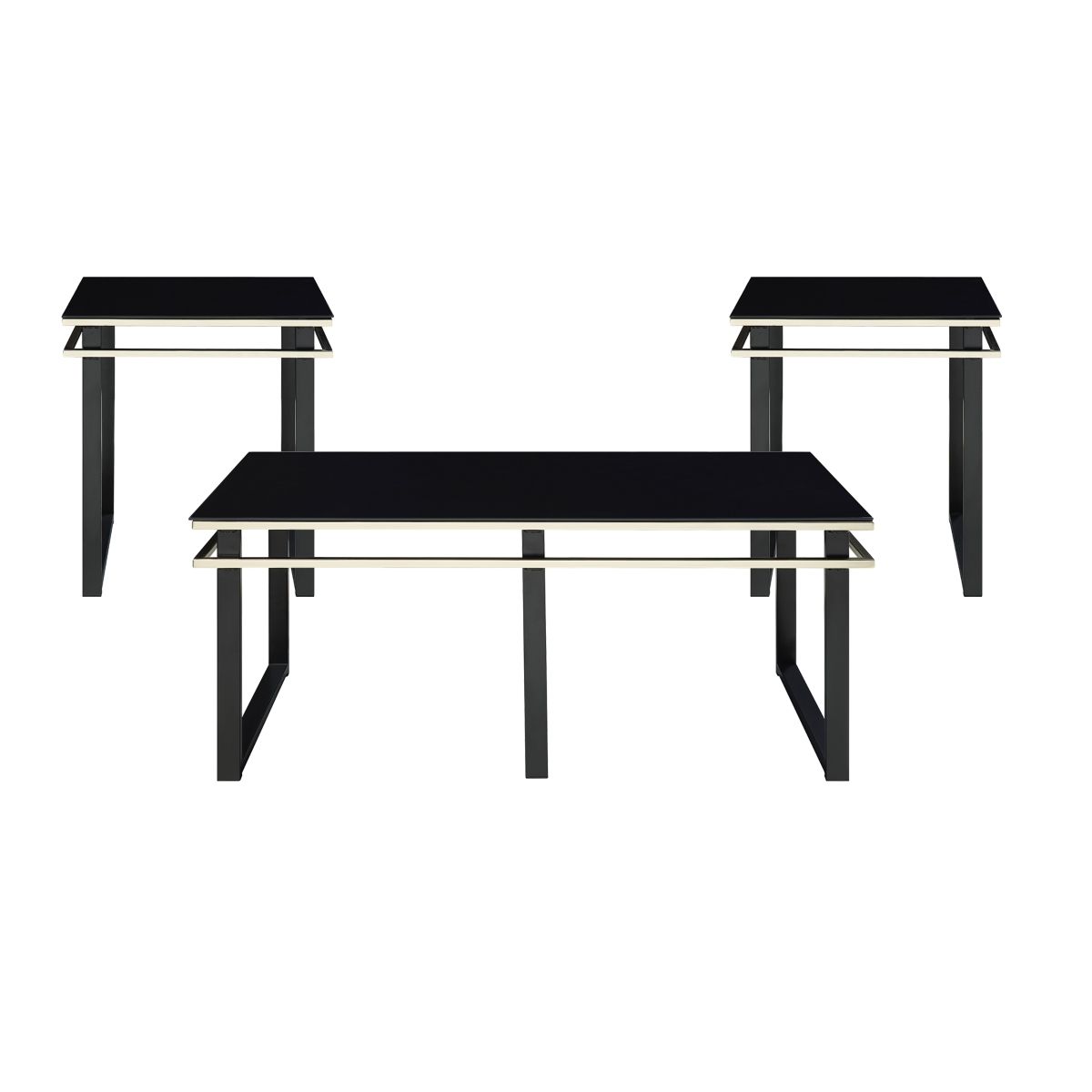 Zamir - 3 Piece Pack Occasional Set - Black
