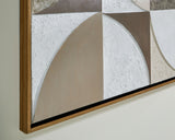 Harelman - Wall Art - Tan / Taupe / White