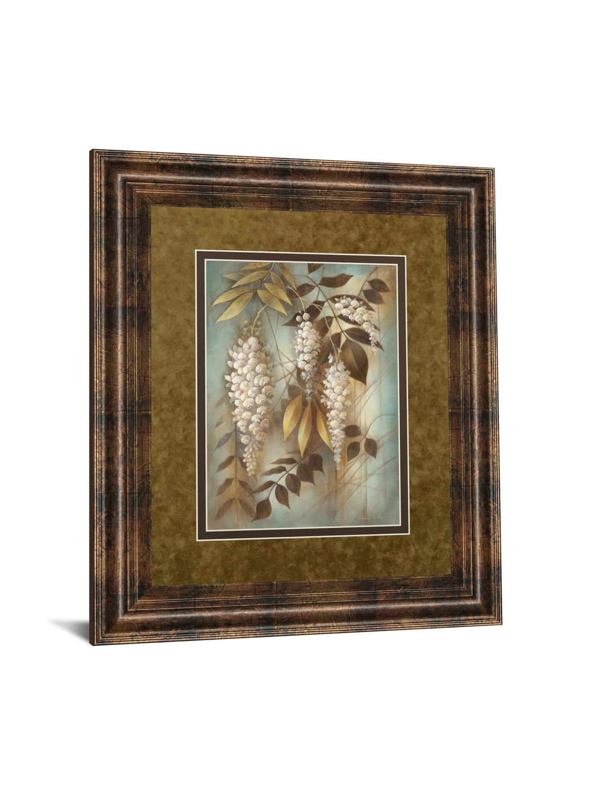 Wisteria Lane Il By Eliane Volherbst-Lane - Framed Print Wall Art - Light Brown