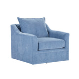 Sylvie - 2 Piece Living Room Set (Sofa & Chair) - Blue Slate