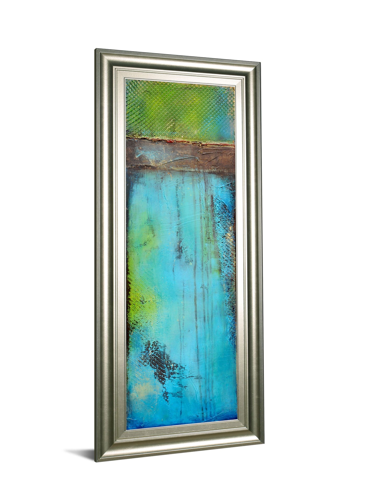 Fisher Island Il By Erin Ashley - Framed Print Wall Art - Light Blue