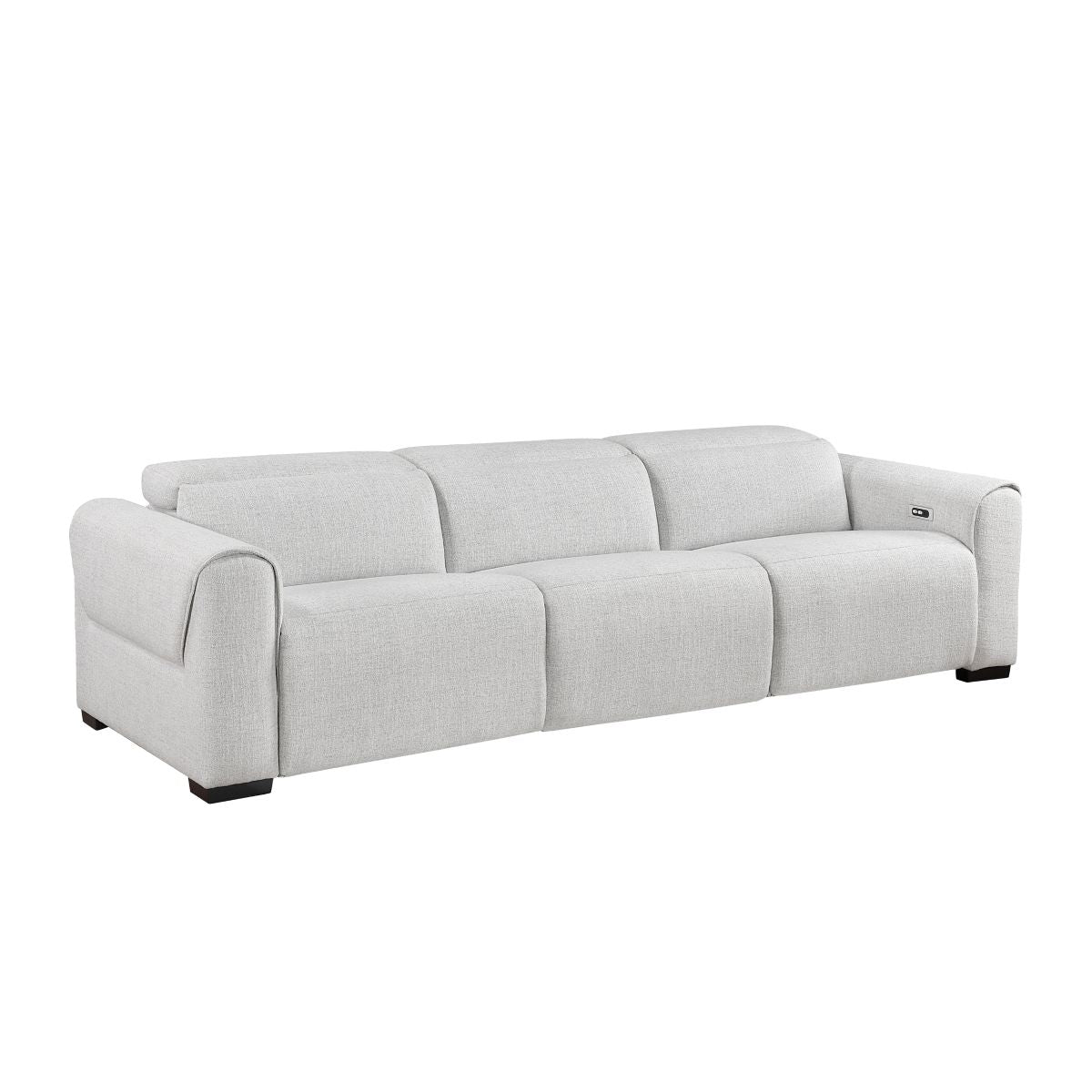McPherson - Power Double Reclining Sofa With Power Headrests, Charging Ports - Cloud