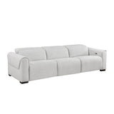 McPherson - Power Double Reclining Sofa With Power Headrests, Charging Ports - Cloud