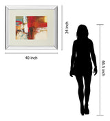 Woven By Natasha Barnes - Mirror Framed Print Wall Art - Beige