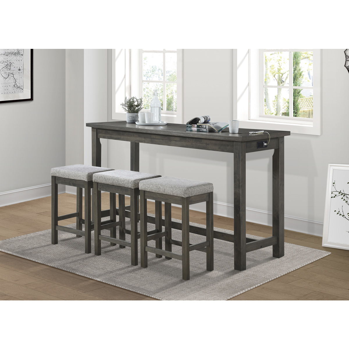 Connected - 4-Piece Pack Counter Height Set