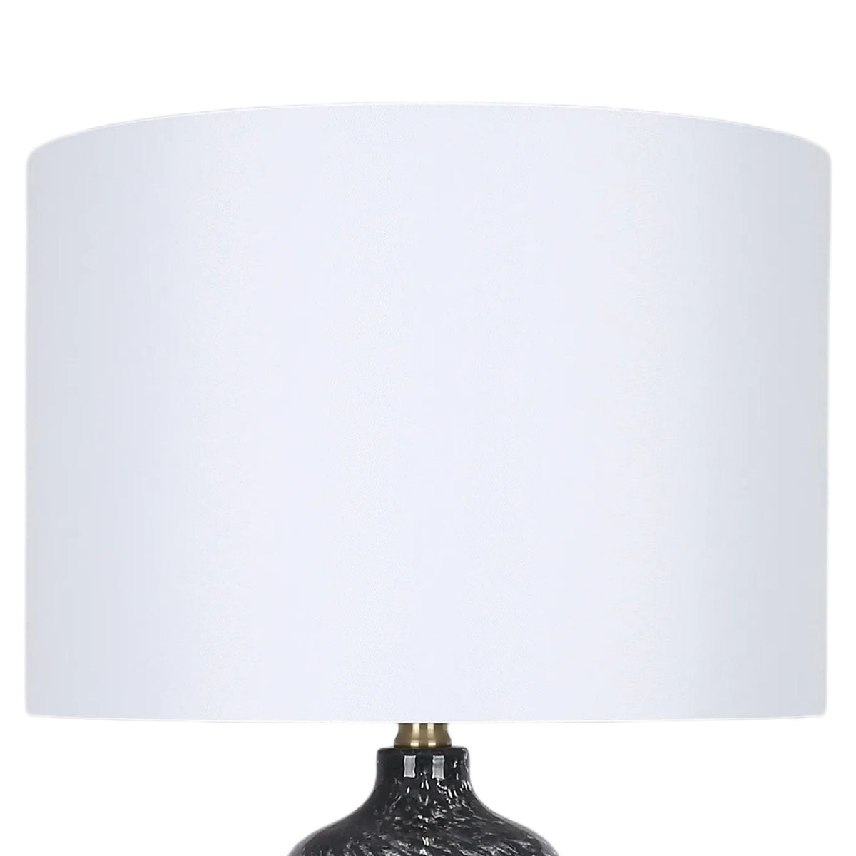 Midnight Weave Art Glass & Metal Table Lamp (Set of 2) - Midnight Weave Art Glass