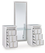 Chalanna - Vanity With Mirror - White