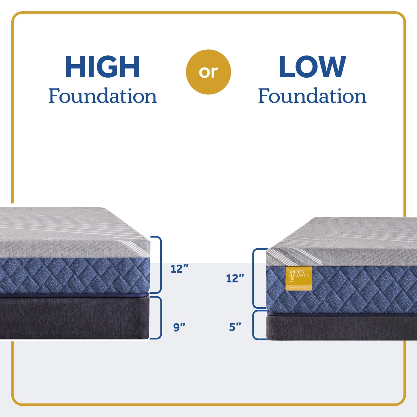 Golden Elegance - Park Plaza Medium Hybrid Mattress