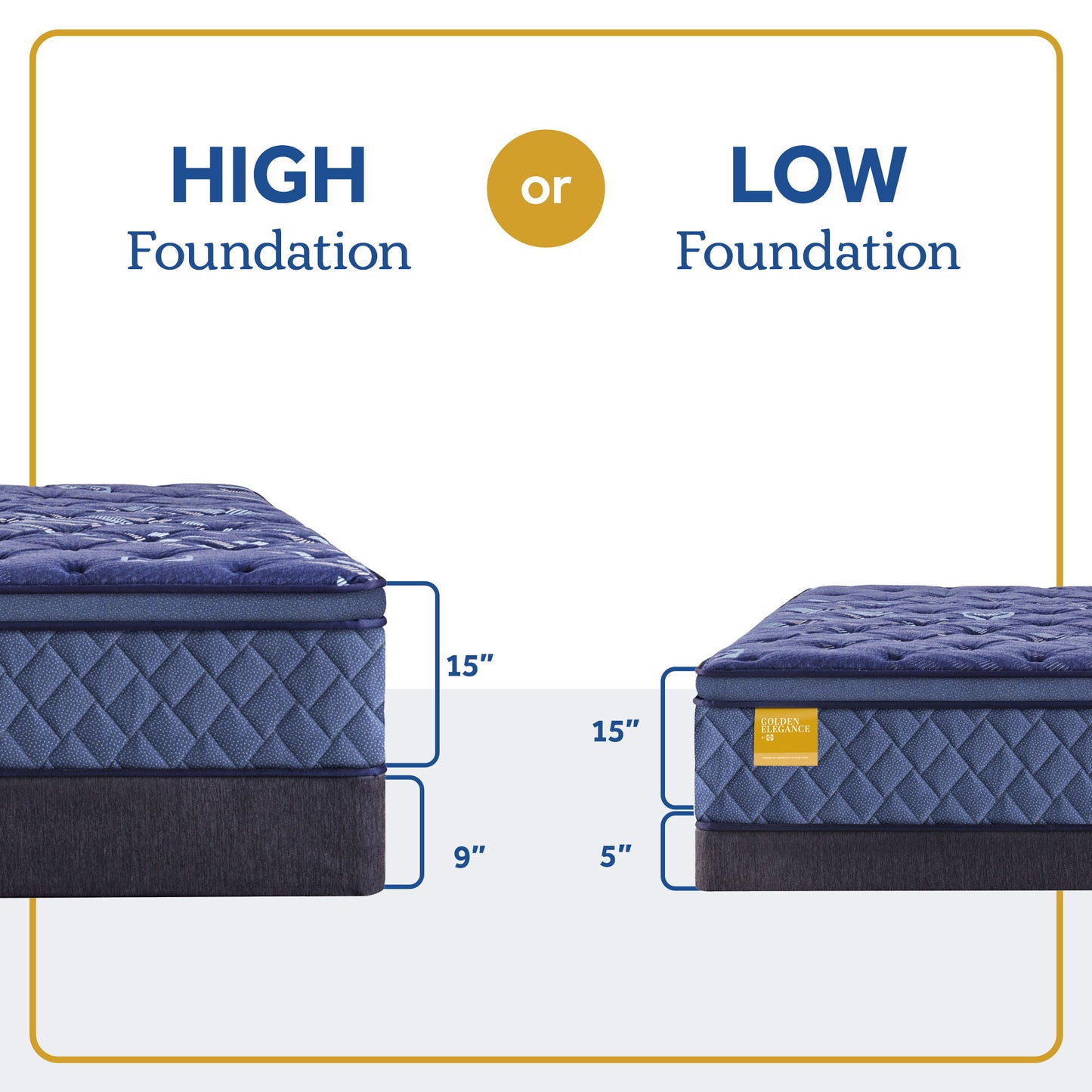 Golden Elegance - Forsyth Park Soft Euro Pillow Top Mattress
