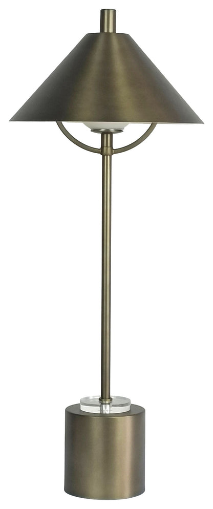 Crescent Mantle - 30 X 12 - Metal Buffet Lamp (Set of 2) - Matte Golden Bronze