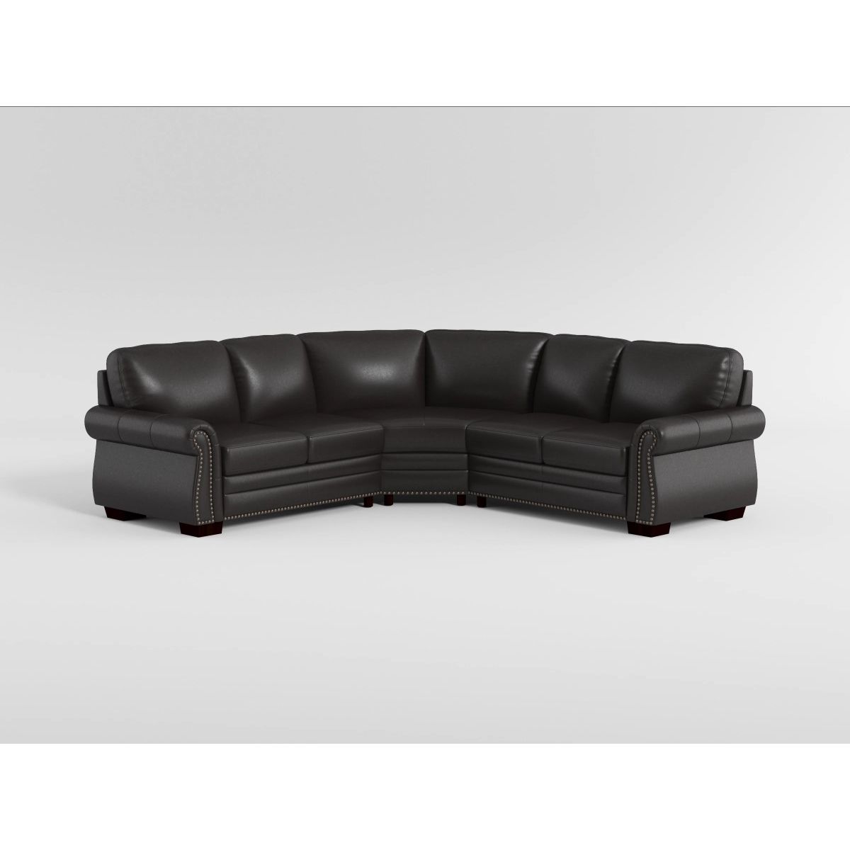 Wareham - 3 Piece Sectional - Dark Brown