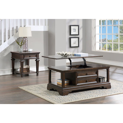 Tobias - End Table - Espresso