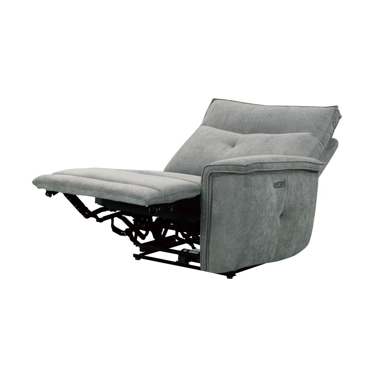 Tesoro - 3 Piece Power Double Reclining Loveseat - Dark Gray