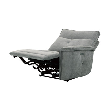 Tesoro - 3 Piece Power Double Reclining Loveseat - Dark Gray