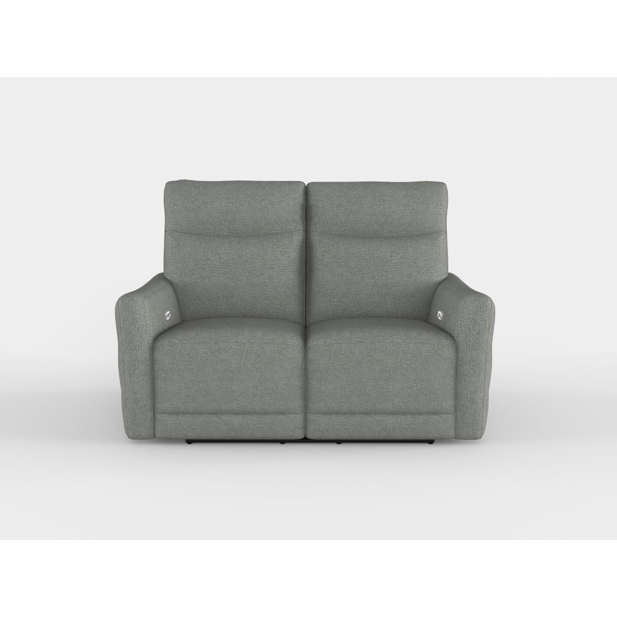 Edition - Power Double Lay Flat Reclining Loveseat With Power Headrests And USB Ports - Dove Gray