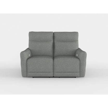 Edition - Power Double Lay Flat Reclining Loveseat With Power Headrests And USB Ports - Dove Gray