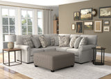 Livingston - Sectional With Comfort Coil Seating, 40" Cocktail Ottoman And Accent Pillows Included
