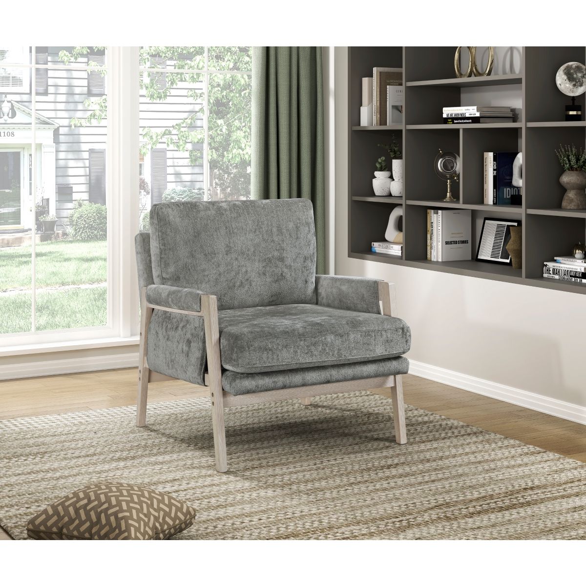 Umar - Fabric Accent Chair