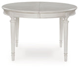 Montelaine - Oval Dining Room Extension Table - Antique White