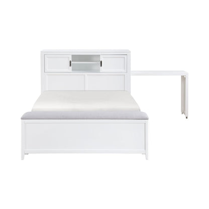 Sloane - Bookcase Bed With Hidden Desk, Stool And Storage Bench