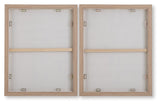 Waldett - Wall Art Set (Set of 2) - Beige / White