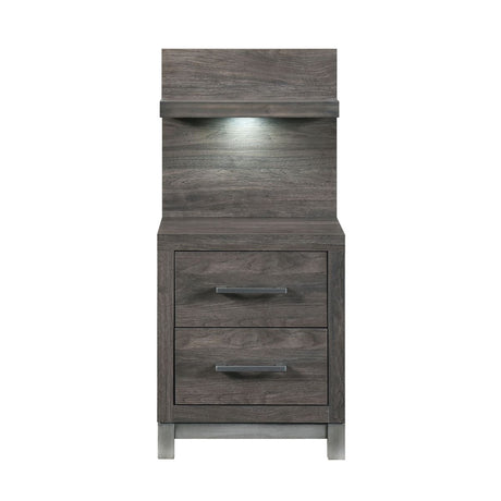 Zephyr - Nightstand With Wall Panel