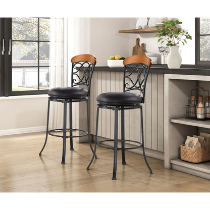 Benson - Swivel Pub Height Chair - Brown