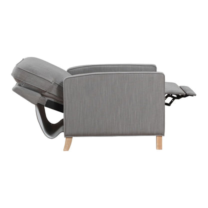 Hampstead - Push Back Reclining Chair - Gray