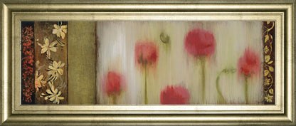 Rain Flower Il By Dysart - Framed Print Wall Art - Beige