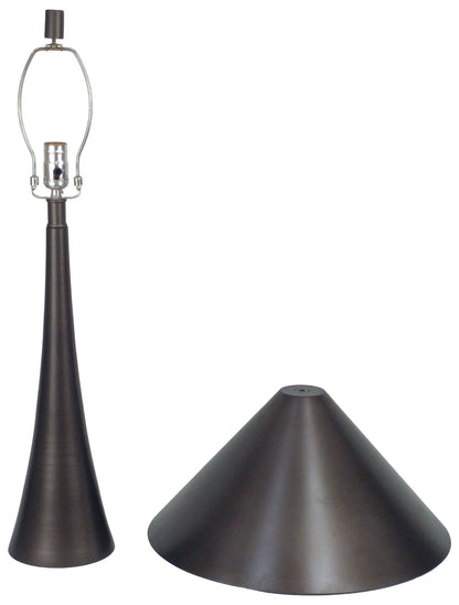 Dusk Spire - 28 X 17 - Metal Table Lamp (Set of 2) - Grey Slate