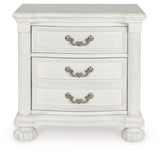 Montelaine - Three Drawer Night Stand - Antique White