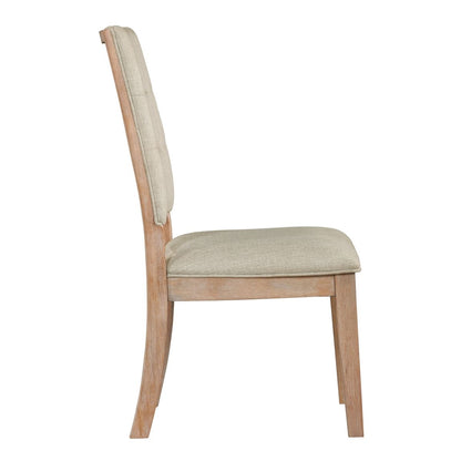 Aberdeen - 5 Piece Dining Room Set (Table & 4 Side Chairs) - Beige / Oak