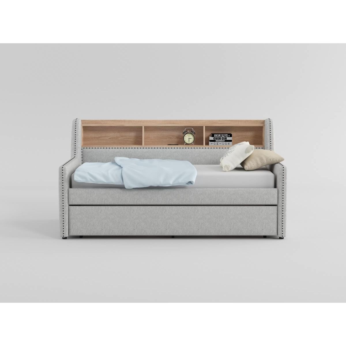 Baxter - Daybed With Trundle - Light Gray