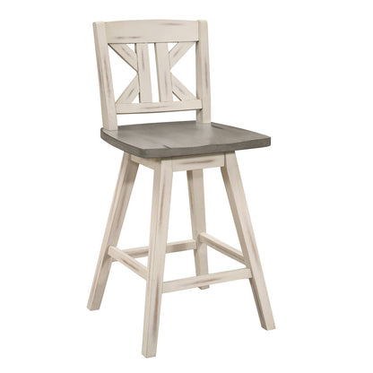 Amsonia - Swivel X-Back Counter Height Chair (Set of 2)