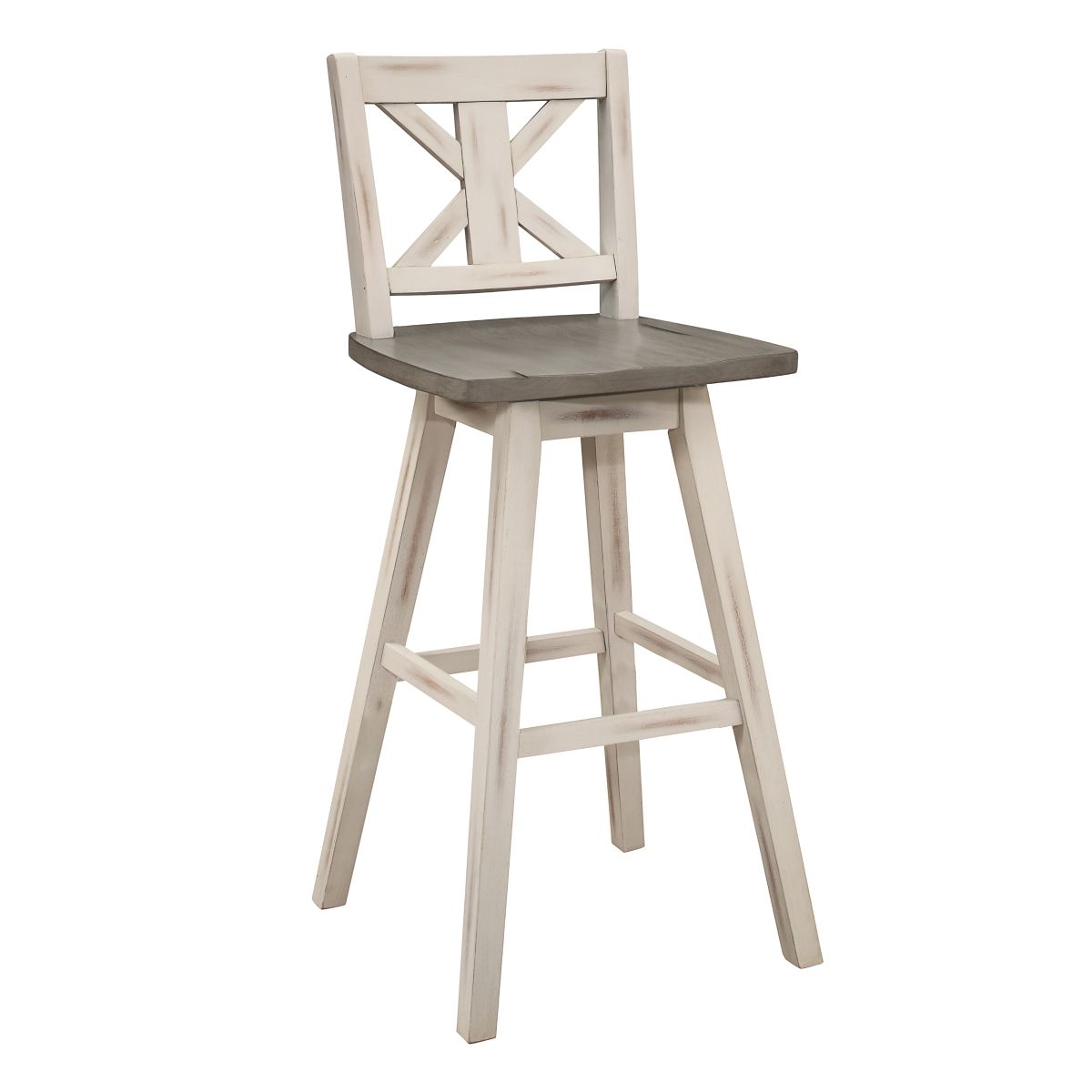 Amsonia - 29" Swivel X-Back Pub Height Chair (Set of 2)