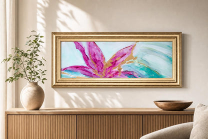 18x42 Magenta Colores I By Suzanne Wilkins - Purple