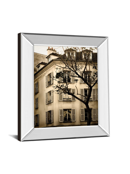 Latin Quarter I By Milla - Mirror Framed Print Wall Art - Beige