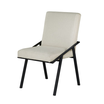 Rochelle - 5 Piece Set (Table & 4 Side Chairs) - White / Brown