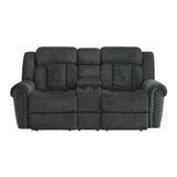 Nutmeg - Double Reclining Loveseat With Center Console