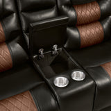 Nikko - Console Loveseat With Dual Recliners