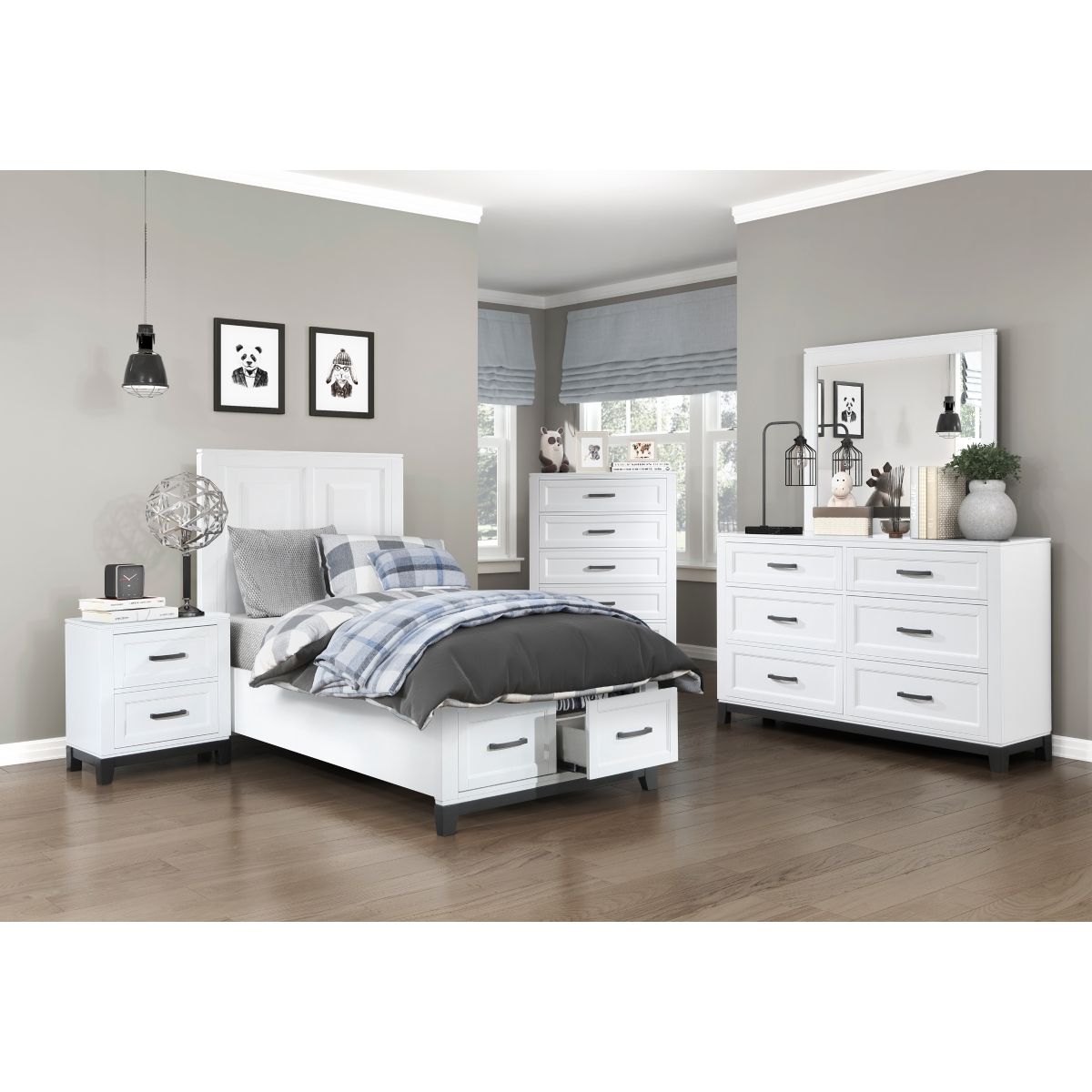Garretson - Platform Bed With Footboard Storage