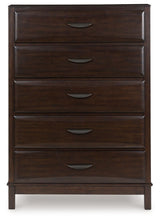 Vanmore - Five Drawer Chest - Dark Brown
